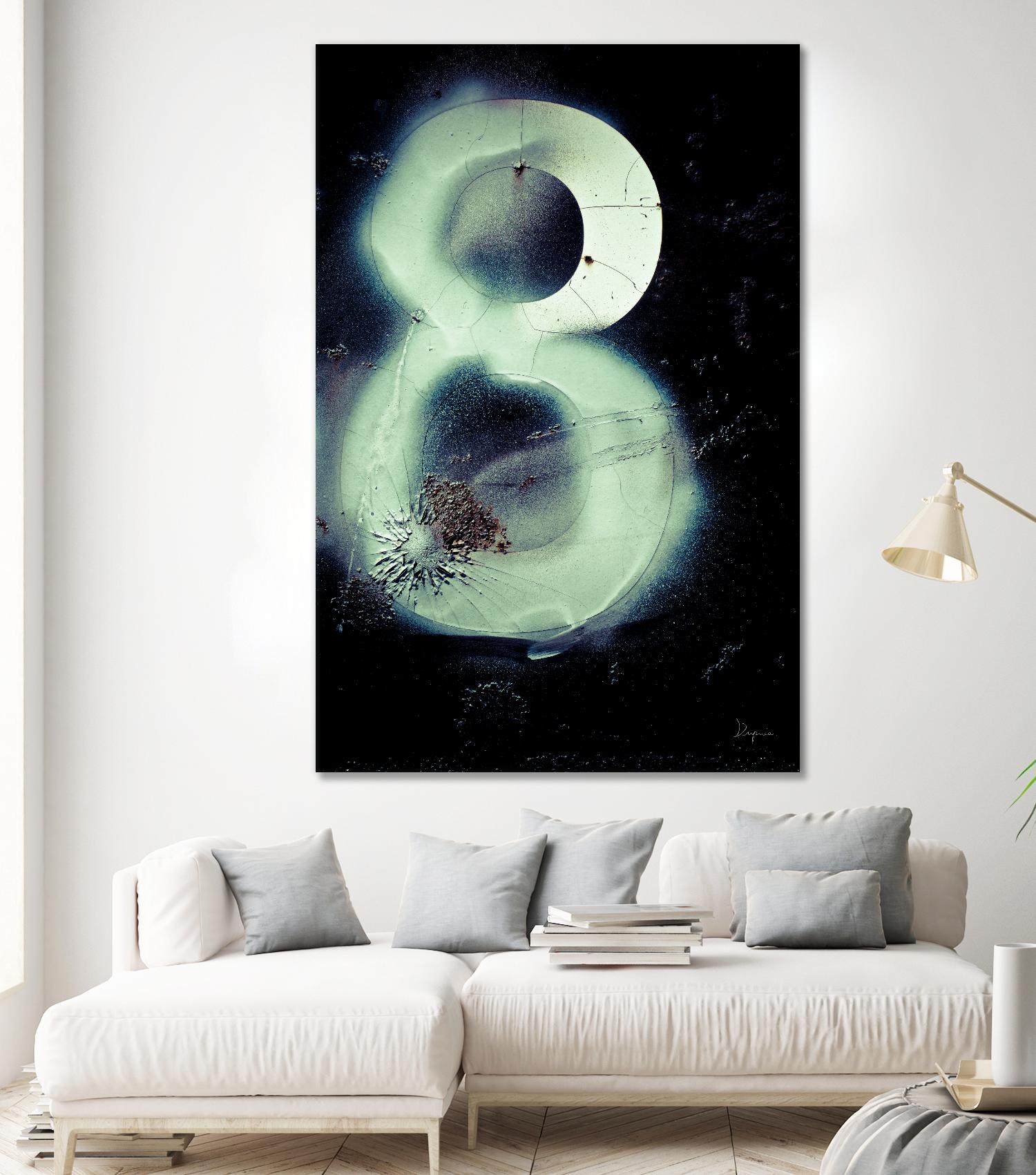 Graffiti at 8 by Jean-François Dupuis on GIANT ART - white abstract