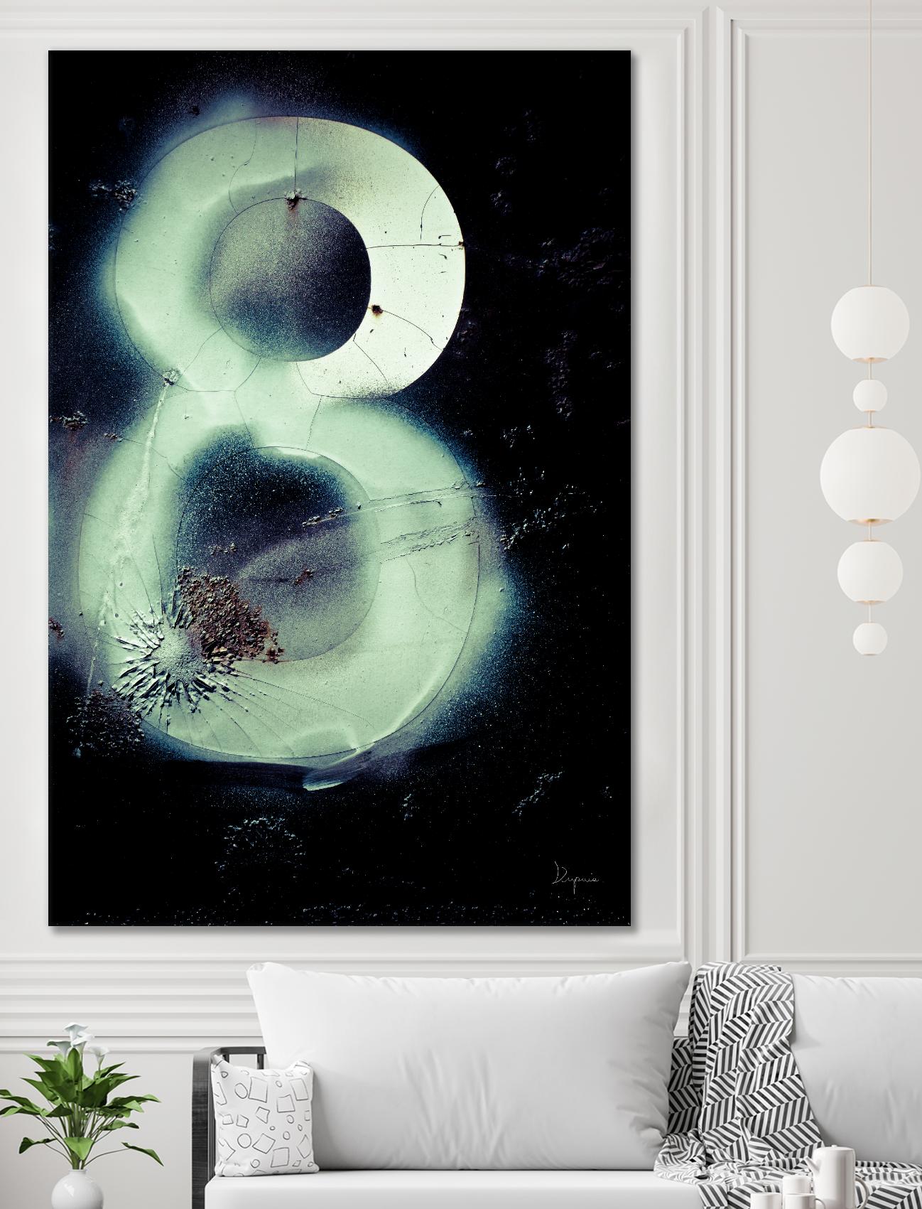 Graffiti at 8 by Jean-François Dupuis on GIANT ART - white abstract