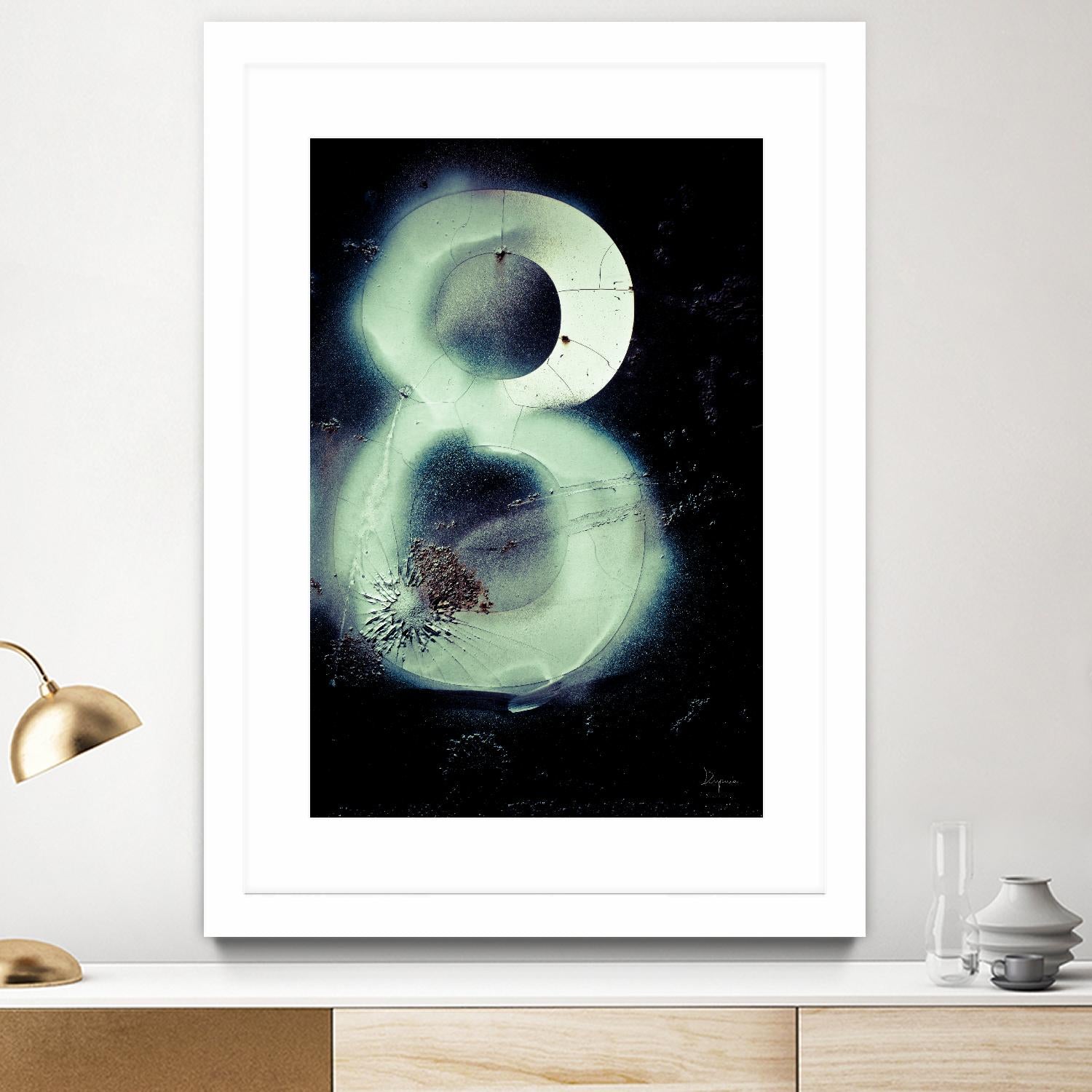 Graffiti at 8 by Jean-François Dupuis on GIANT ART - white abstract