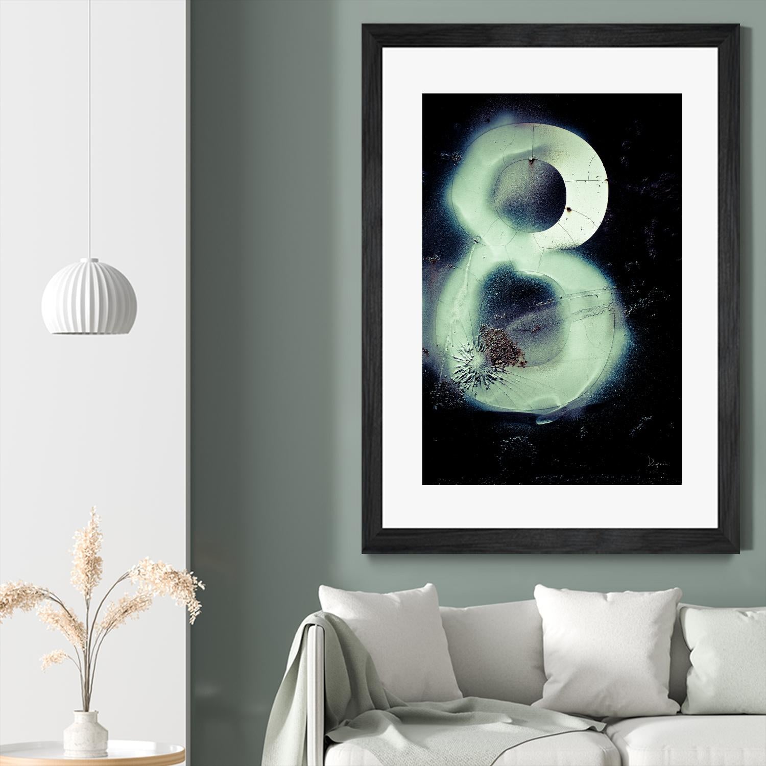 Graffiti at 8 by Jean-François Dupuis on GIANT ART - white abstract