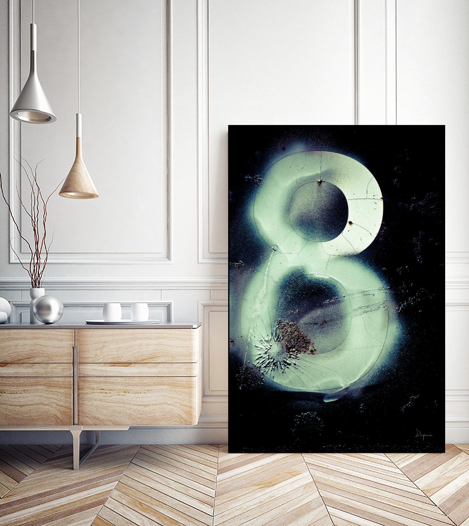 Graffiti at 8 by Jean-François Dupuis on GIANT ART - white abstract