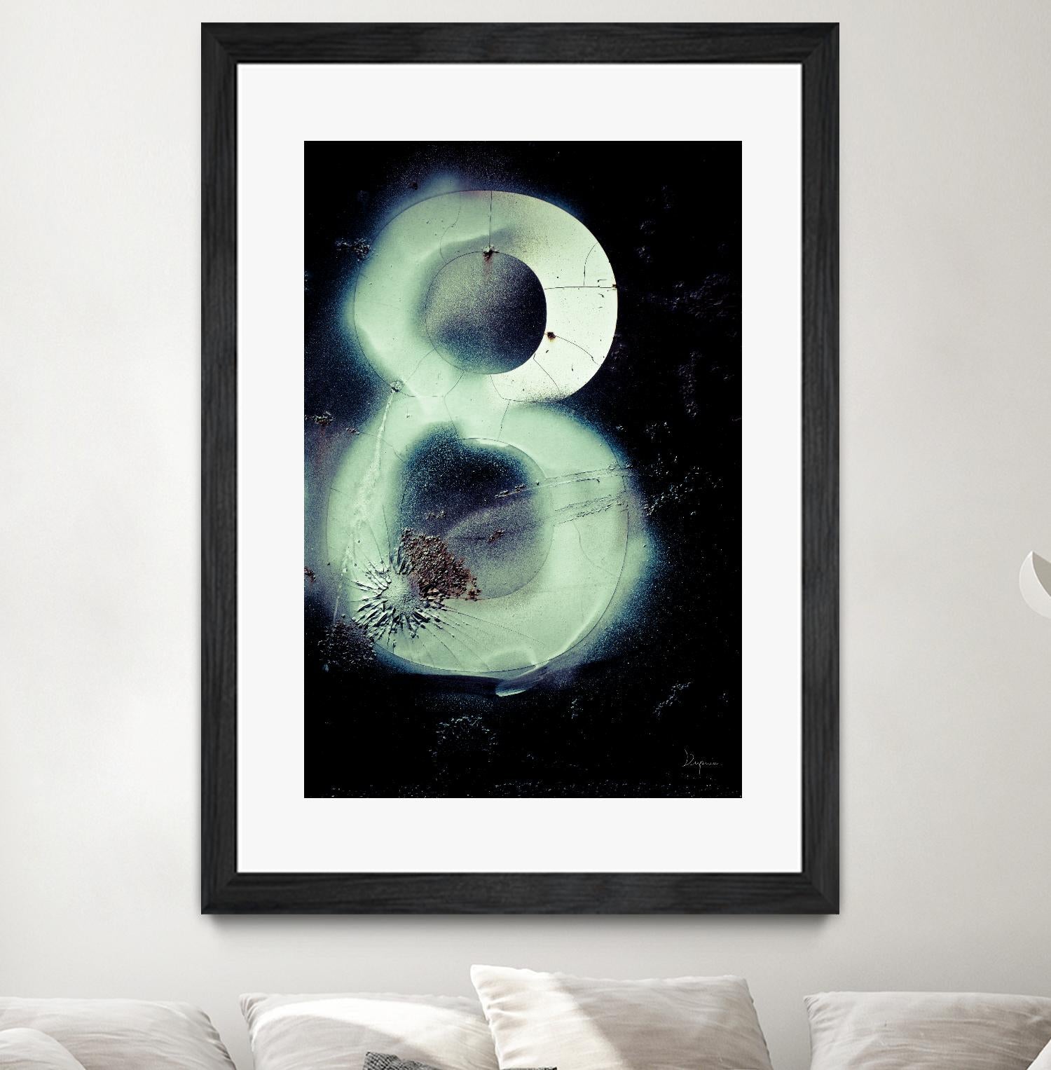 Graffiti at 8 by Jean-François Dupuis on GIANT ART - white abstract