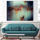 Rust Frequencies I by Jean-François Dupuis on GIANT ART - blue abstract