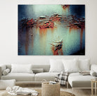 Rust Frequencies I by Jean-François Dupuis on GIANT ART - blue abstract