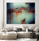 Rust Frequencies I by Jean-François Dupuis on GIANT ART - blue abstract