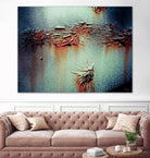 Rust Frequencies I by Jean-François Dupuis on GIANT ART - blue abstract