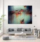 Rust Frequencies I by Jean-François Dupuis on GIANT ART - blue abstract