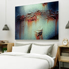 Rust Frequencies I by Jean-François Dupuis on GIANT ART - blue abstract