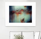 Rust Frequencies I by Jean-François Dupuis on GIANT ART - blue abstract canadian artists