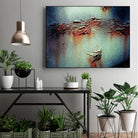 Rust Frequencies I by Jean-François Dupuis on GIANT ART - blue abstract