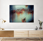 Rust Frequencies I by Jean-François Dupuis on GIANT ART - blue abstract