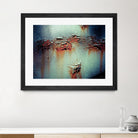 Rust Frequencies I by Jean-François Dupuis on GIANT ART - blue abstract canadian artists