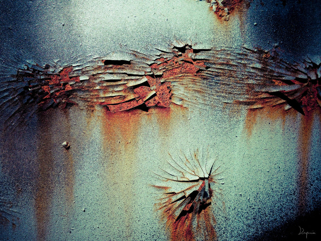 Rust Frequencies I by Jean-François Dupuis on GIANT ART - blue abstract