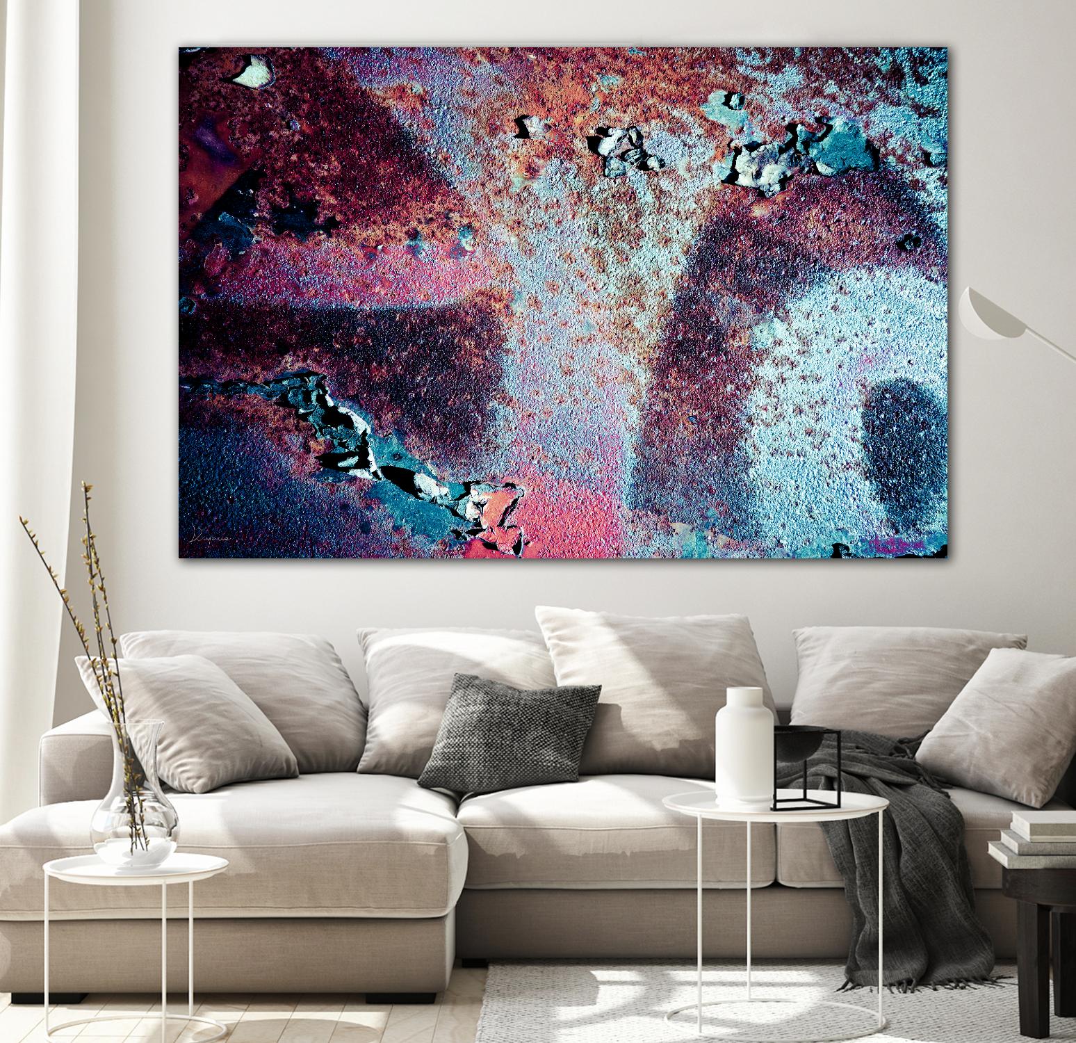 Purple Rust Up Close II by Jean-François Dupuis on GIANT ART - pink abstract