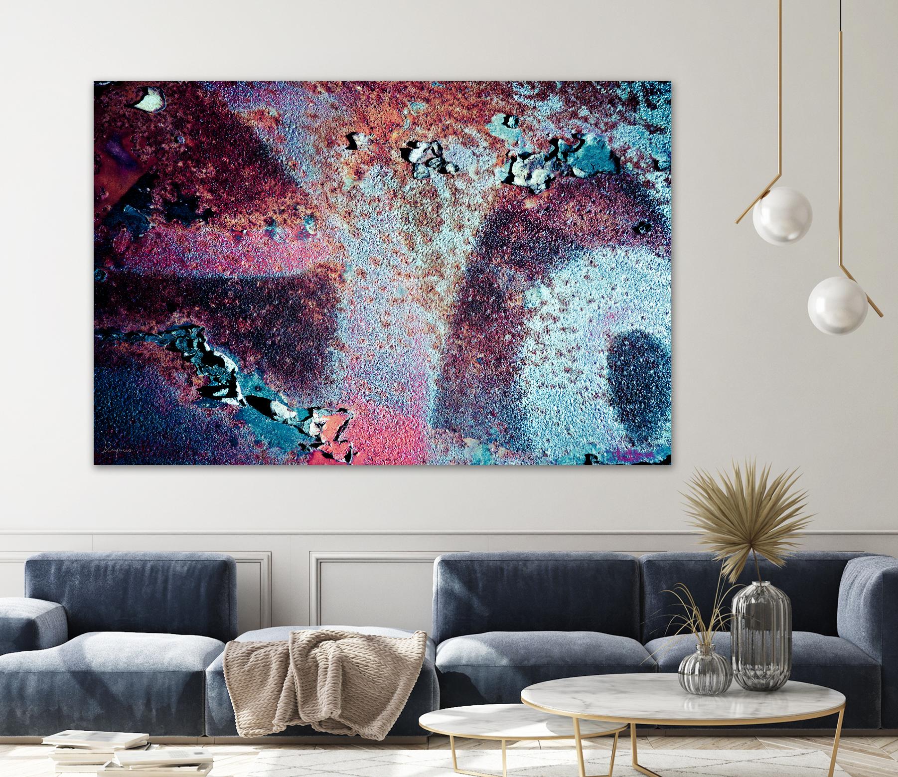 Purple Rust Up Close II by Jean-François Dupuis on GIANT ART - pink abstract