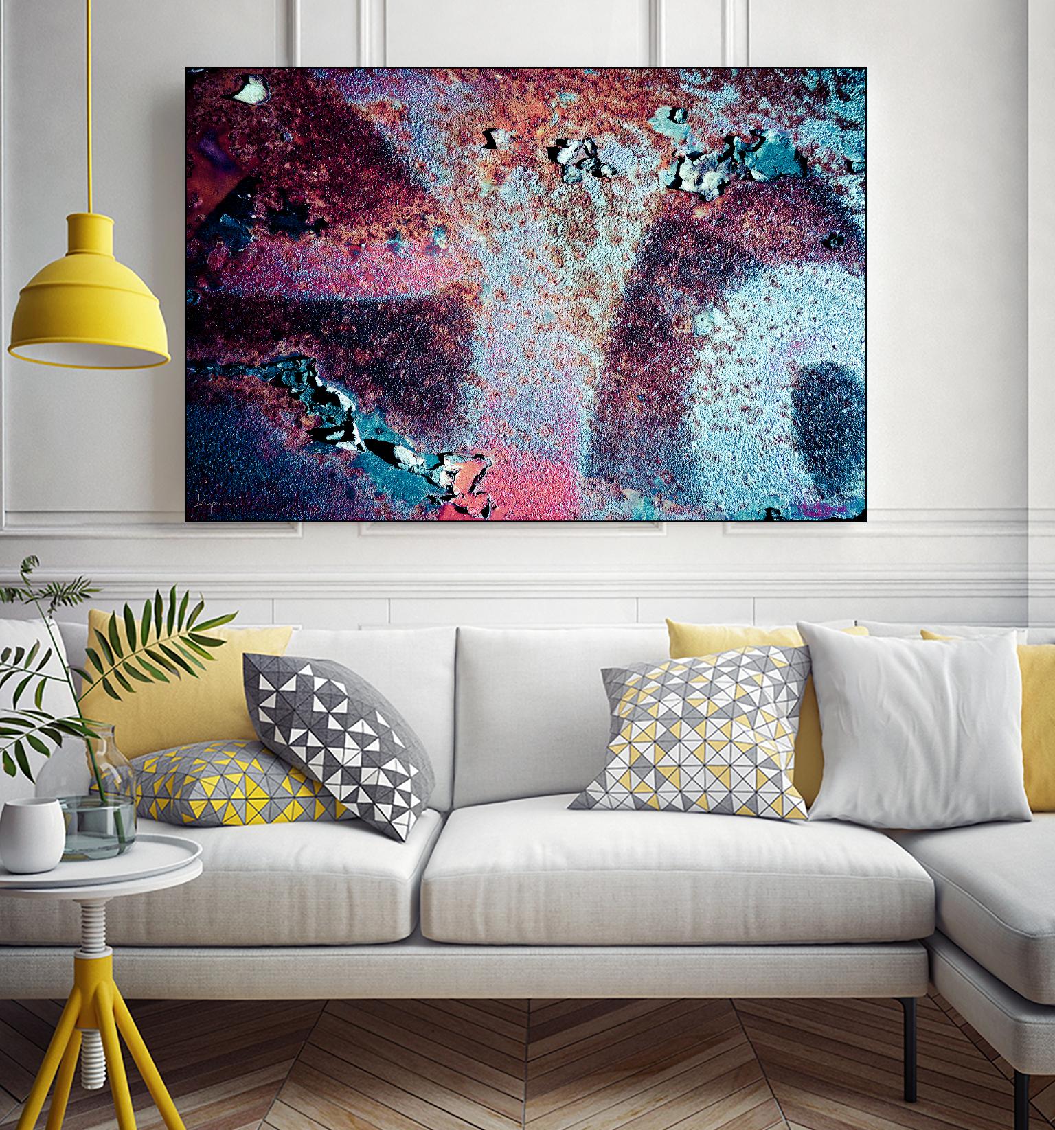 Purple Rust Up Close II by Jean-François Dupuis on GIANT ART - pink abstract