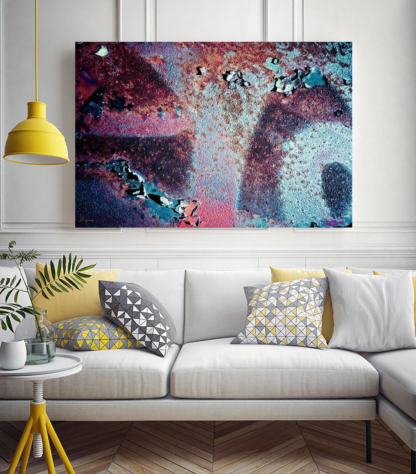 Purple Rust Up Close II by Jean-François Dupuis on GIANT ART - pink abstract