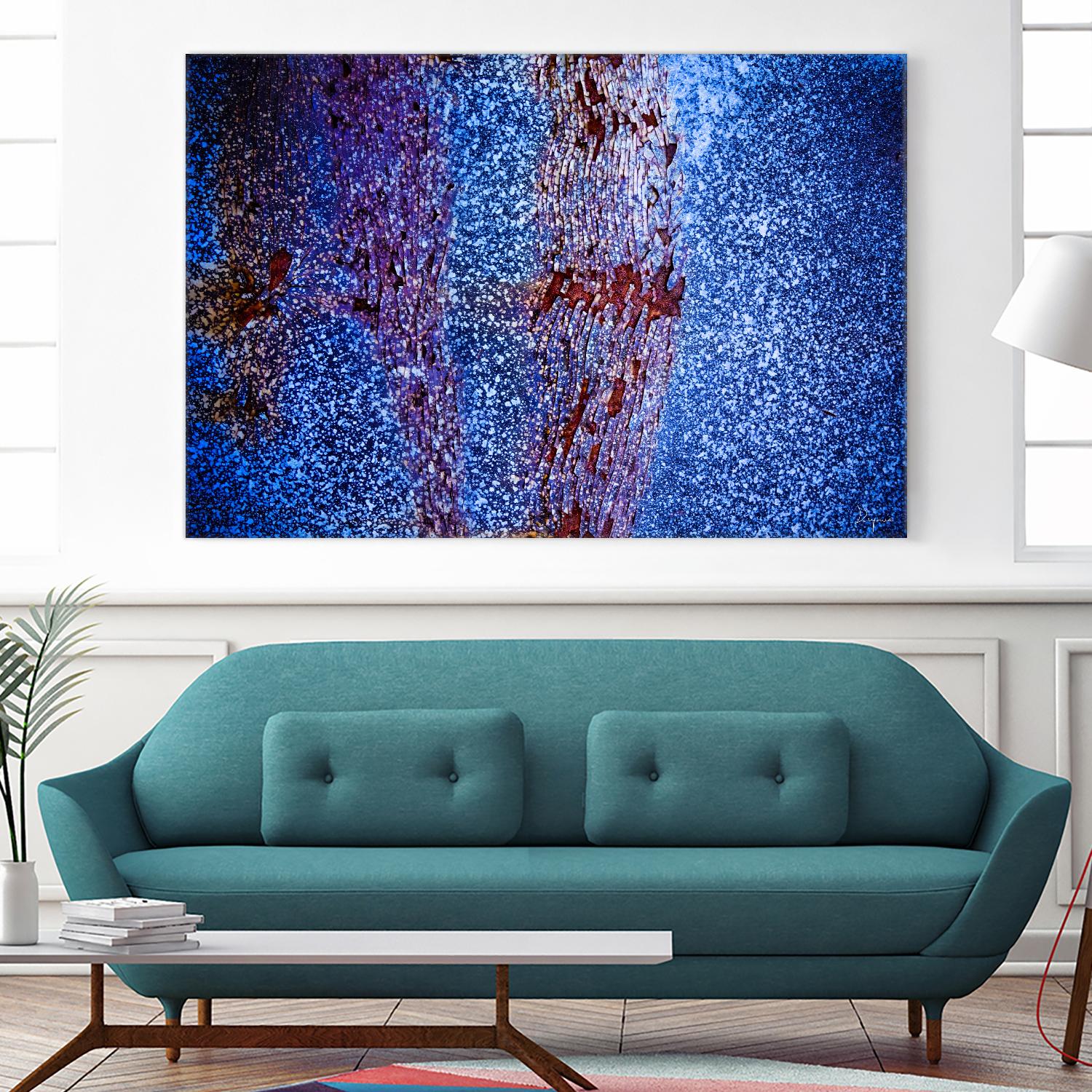 Blue Pathway I by Jean-François Dupuis on GIANT ART - brown abstract