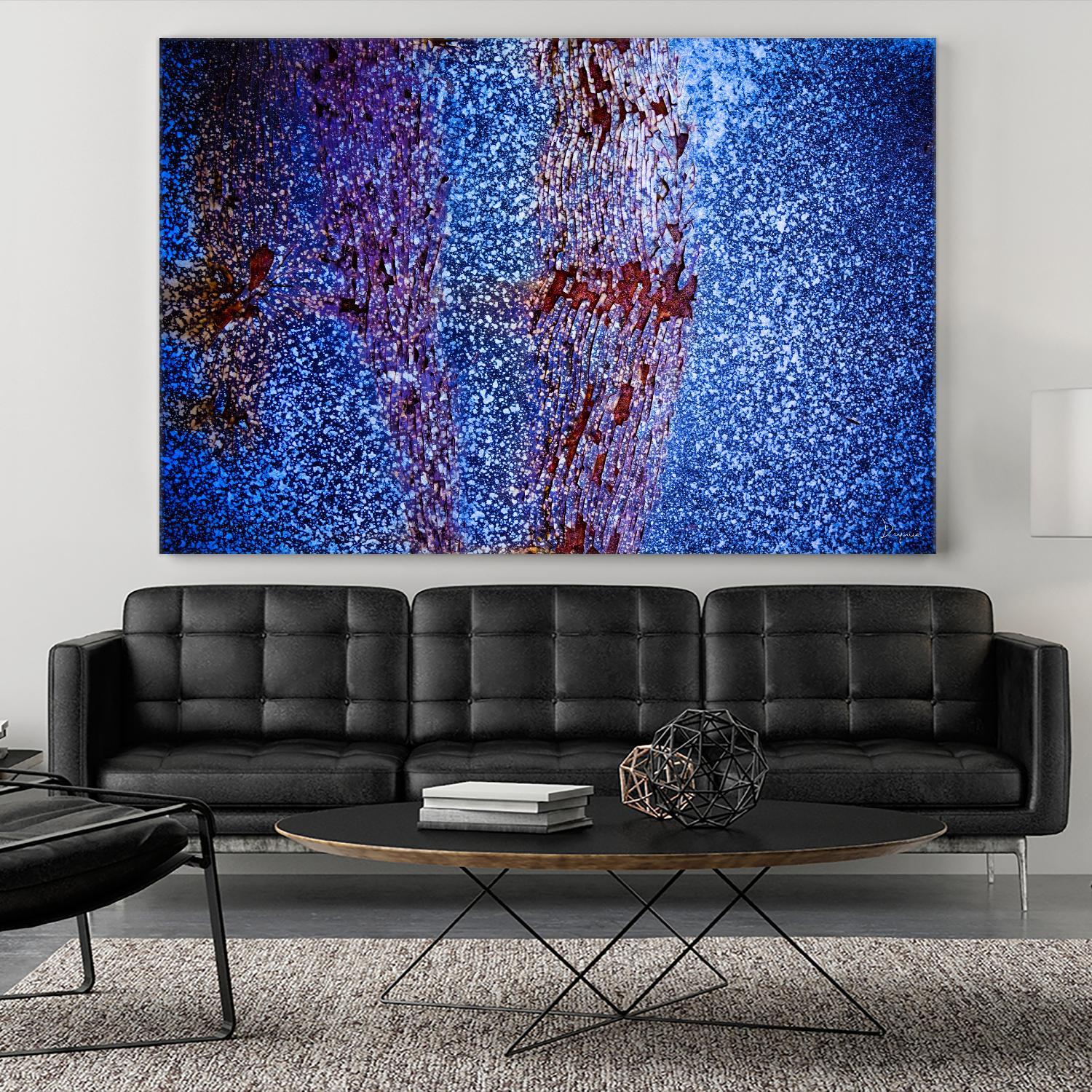 Blue Pathway I by Jean-François Dupuis on GIANT ART - brown abstract