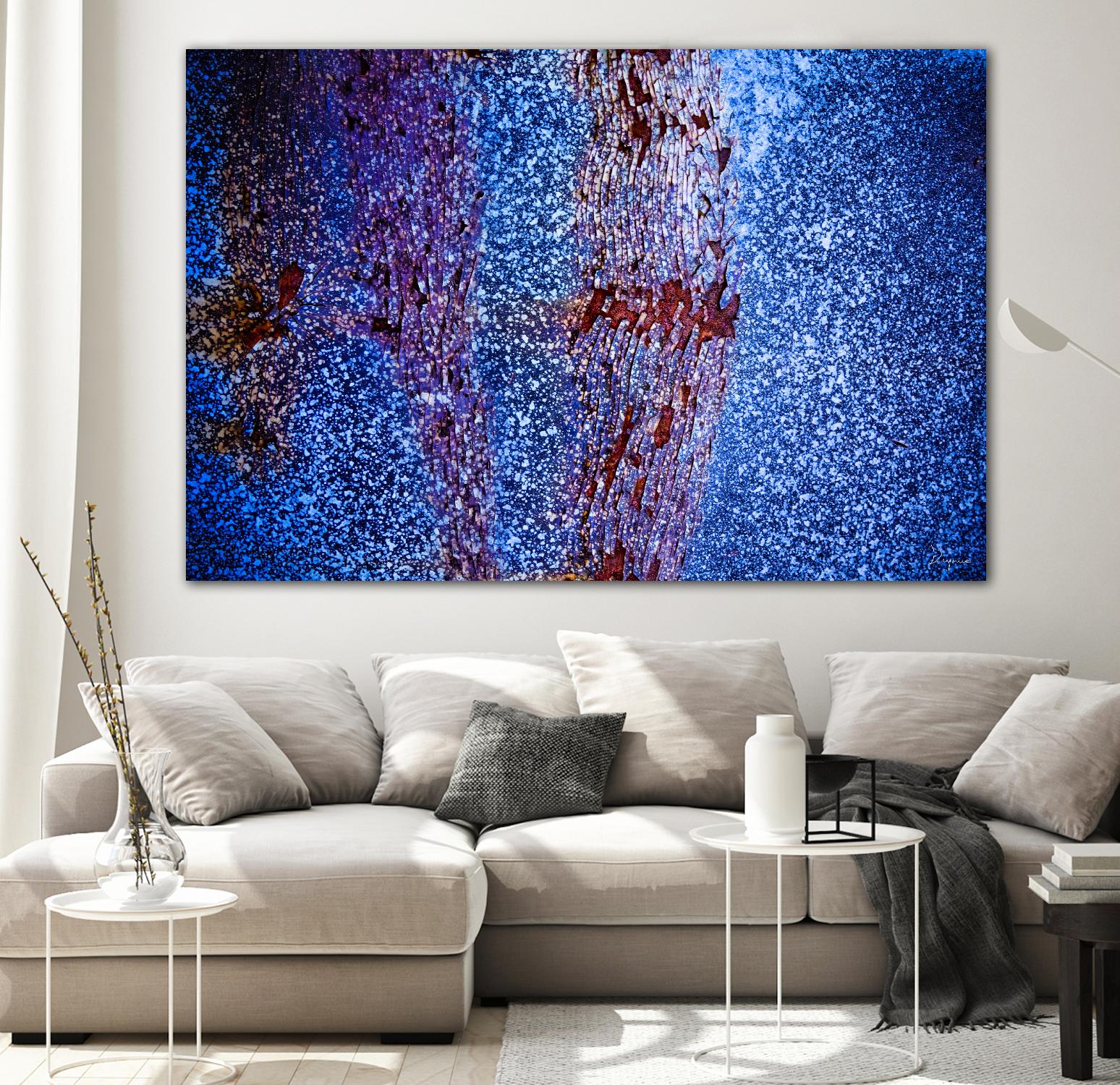 Blue Pathway I by Jean-François Dupuis on GIANT ART - brown abstract