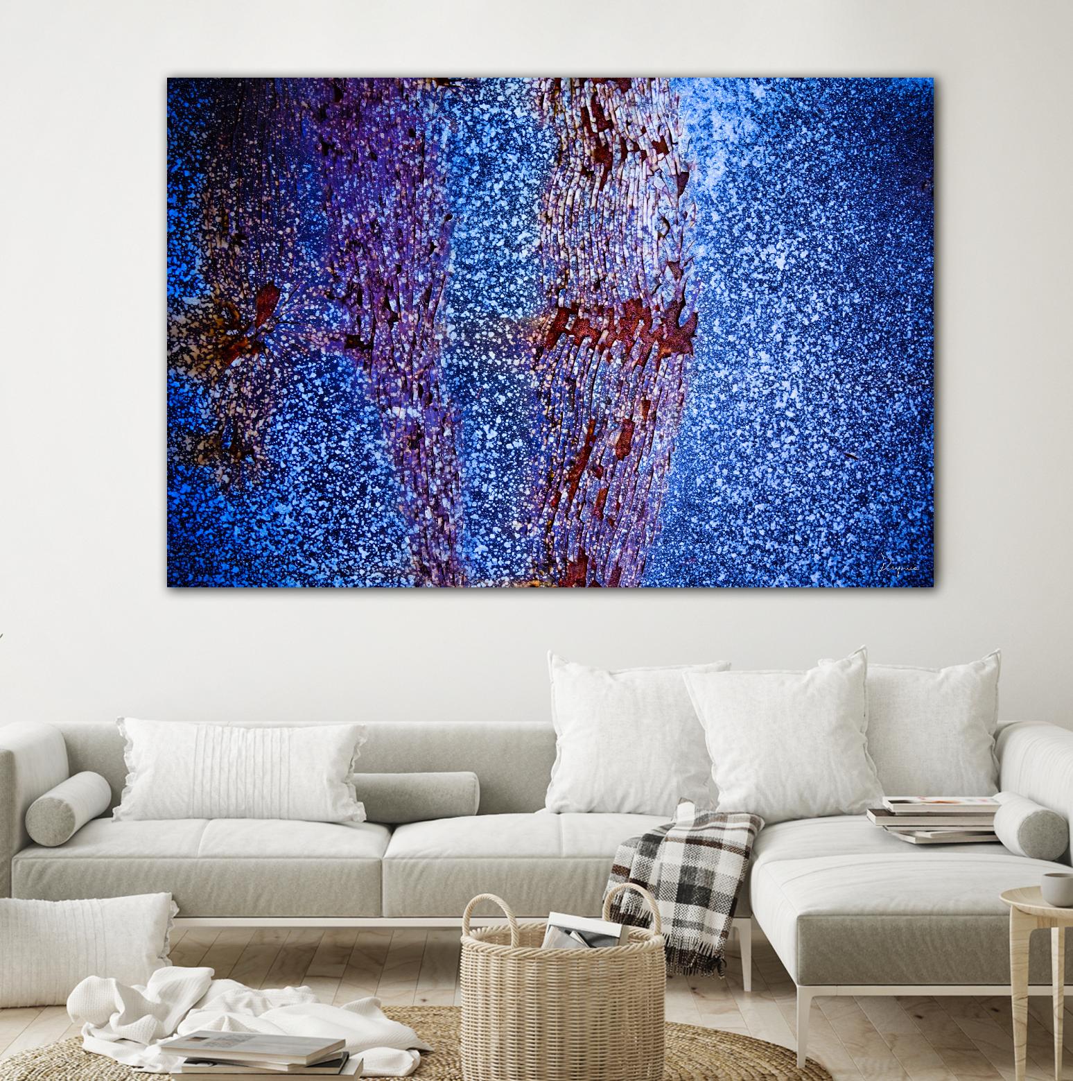 Blue Pathway I by Jean-François Dupuis on GIANT ART - brown abstract