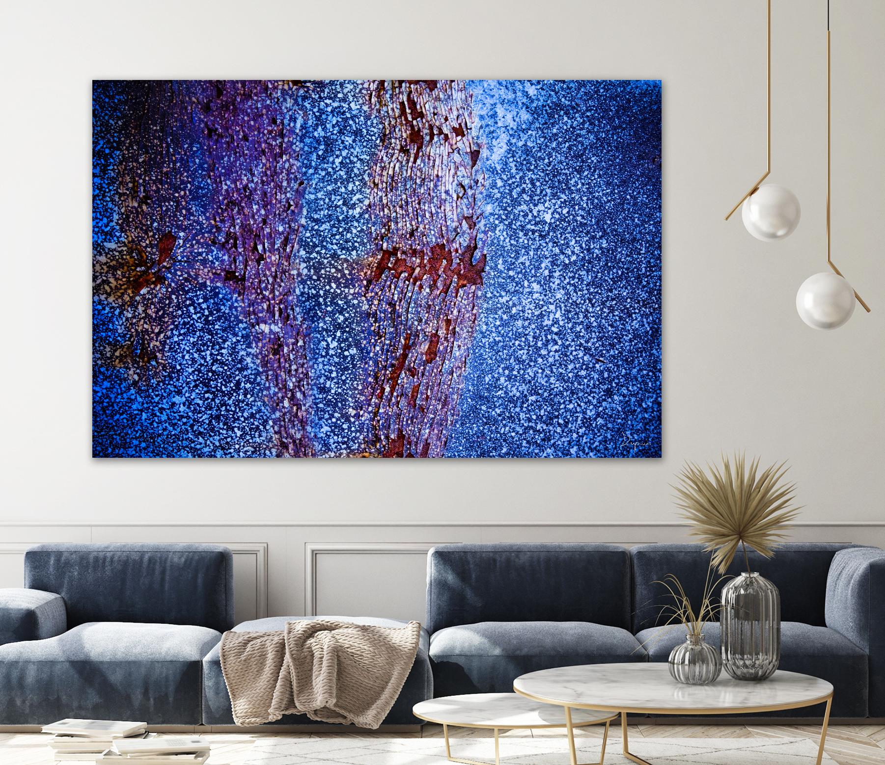 Blue Pathway I by Jean-François Dupuis on GIANT ART - brown abstract