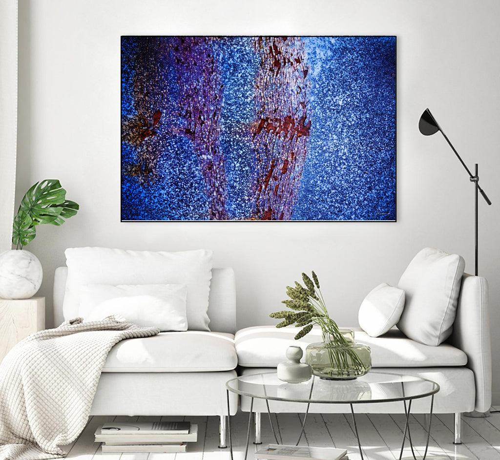 Blue Pathway I by Jean-François Dupuis on GIANT ART - brown abstract