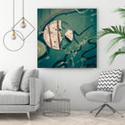 Contrast in Metal III by Jean-François Dupuis on GIANT ART - pink abstract rust