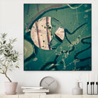 Contrast in Metal III by Jean-François Dupuis on GIANT ART - pink abstract rust