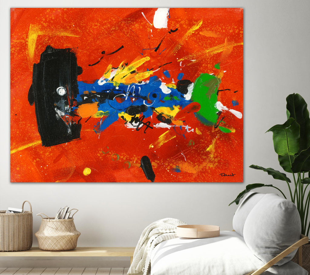 Poisson barbu by Pierre David on GIANT ART - blue abstract