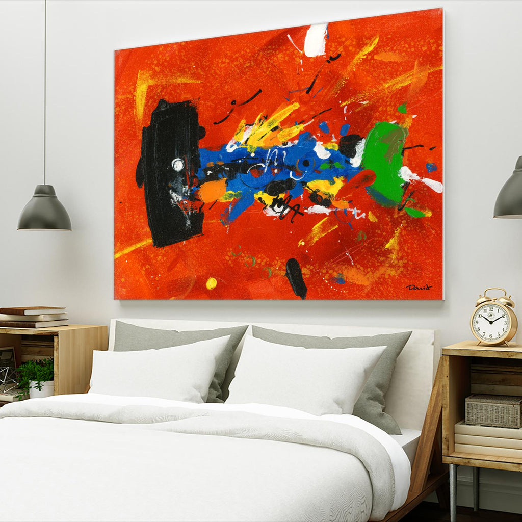 Poisson barbu by Pierre David on GIANT ART - blue abstract