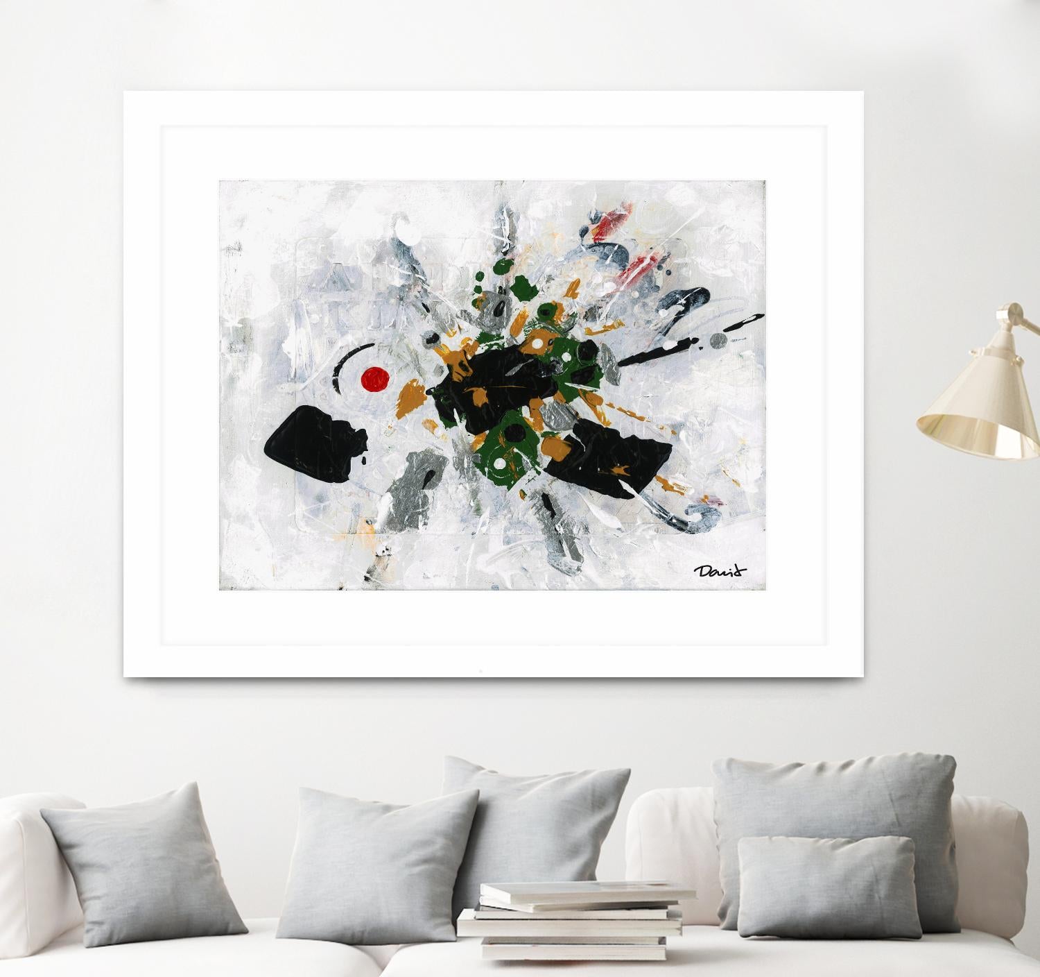 Poisson espion by Pierre David on GIANT ART - white abstract quebecois