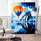 Ballon by Ray Lengelé on GIANT ART - blue landscape artistes du québec