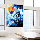 Ballon by Ray Lengelé on GIANT ART - blue landscape artistes du québec