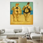 2 on the beach by Steven Lamb on GIANT ART - beige men and women