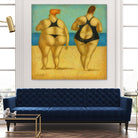 2 on the beach by Steven Lamb on GIANT ART - beige men and women