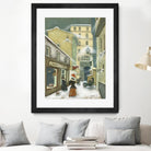 Street in Quebec 1912 by Steven Lamb on GIANT ART - beige architecture artiste québécois