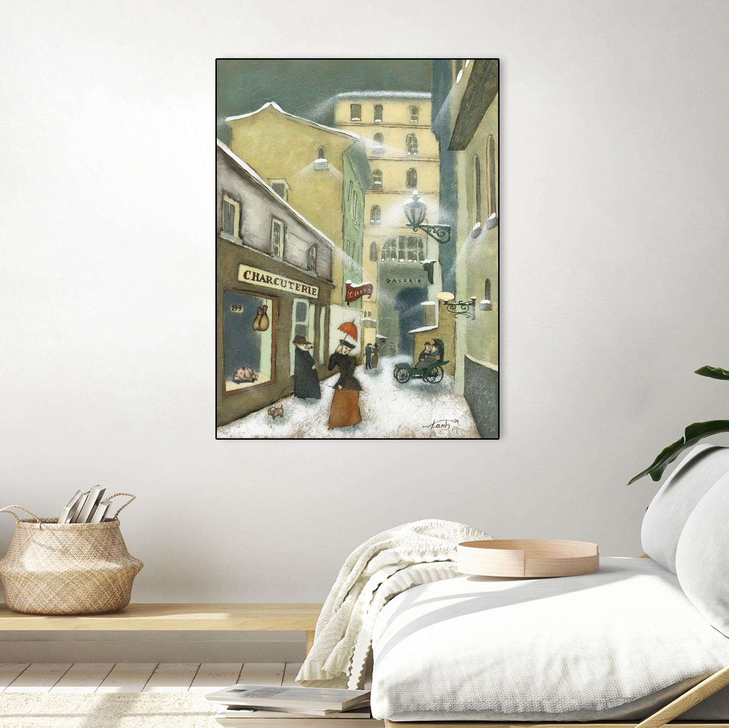 Street in Quebec 1912 by Steven Lamb on GIANT ART - grey everyday life