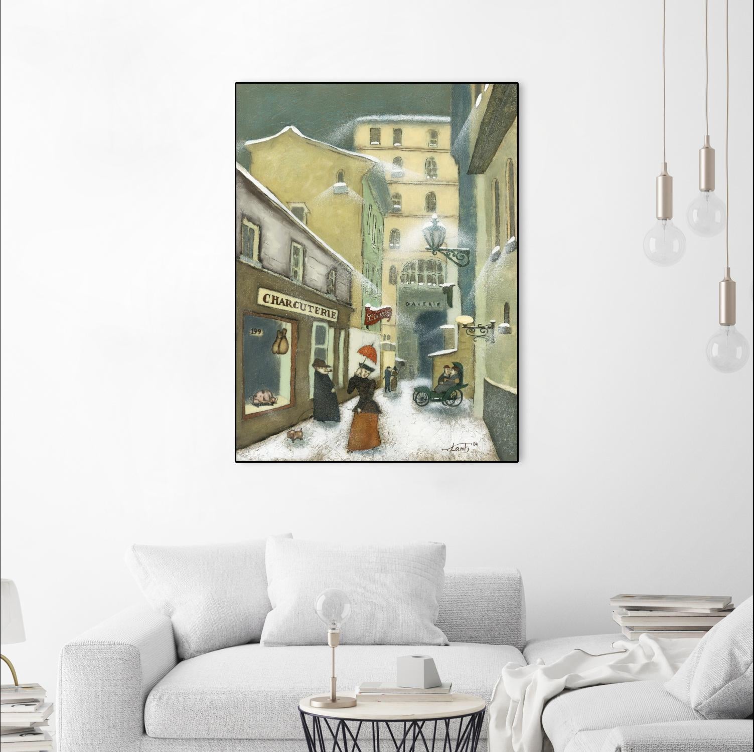 Street in Quebec 1912 by Steven Lamb on GIANT ART - grey everyday life