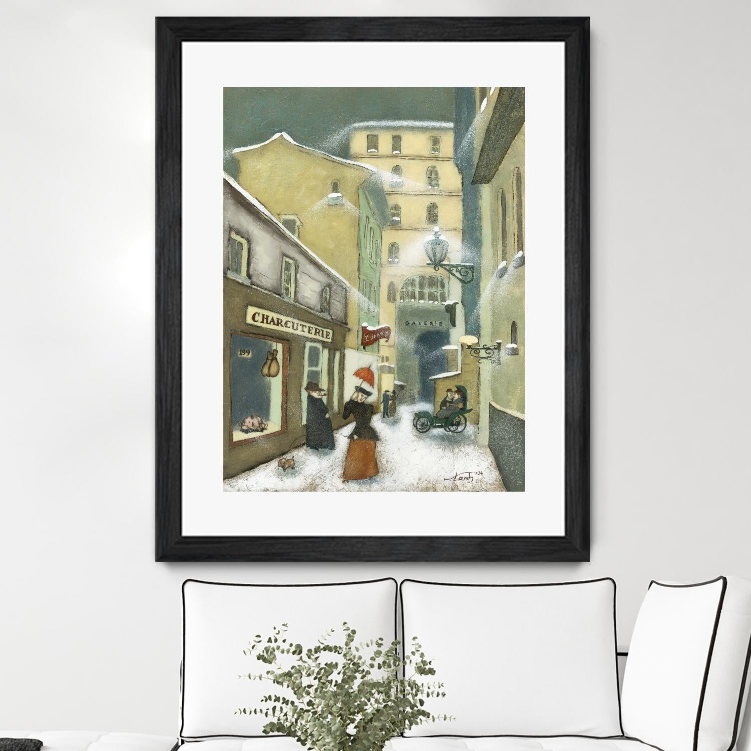 Street in Quebec 1912 by Steven Lamb on GIANT ART - beige architecture artiste québécois