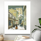 Street in Quebec 1912 by Steven Lamb on GIANT ART - beige architecture artiste québécois