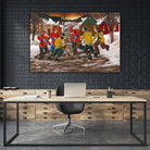 Jusqu'au printemps by Nicole Laporte on GIANT ART - yellow winter scenes