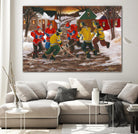 Jusqu'au printemps by Nicole Laporte on GIANT ART - yellow winter scenes