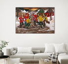 Jusqu'au printemps by Nicole Laporte on GIANT ART - yellow winter scenes