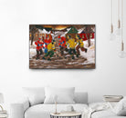 Jusqu'au printemps by Nicole Laporte on GIANT ART - yellow winter scenes