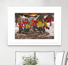 Jusqu'au printemps by Nicole Laporte on GIANT ART - red figurative hockey