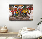 Jusqu'au printemps by Nicole Laporte on GIANT ART - yellow winter scenes