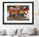 Jusqu'au printemps by Nicole Laporte on GIANT ART - red figurative hockey