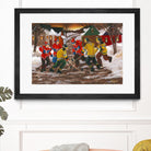 Jusqu'au printemps by Nicole Laporte on GIANT ART - red figurative hockey