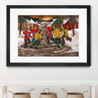 Jusqu'au printemps by Nicole Laporte on GIANT ART - red figurative hockey